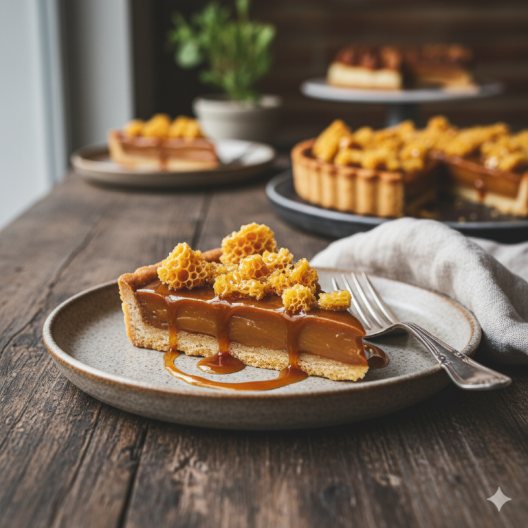 Honeycomb Caramel Tart